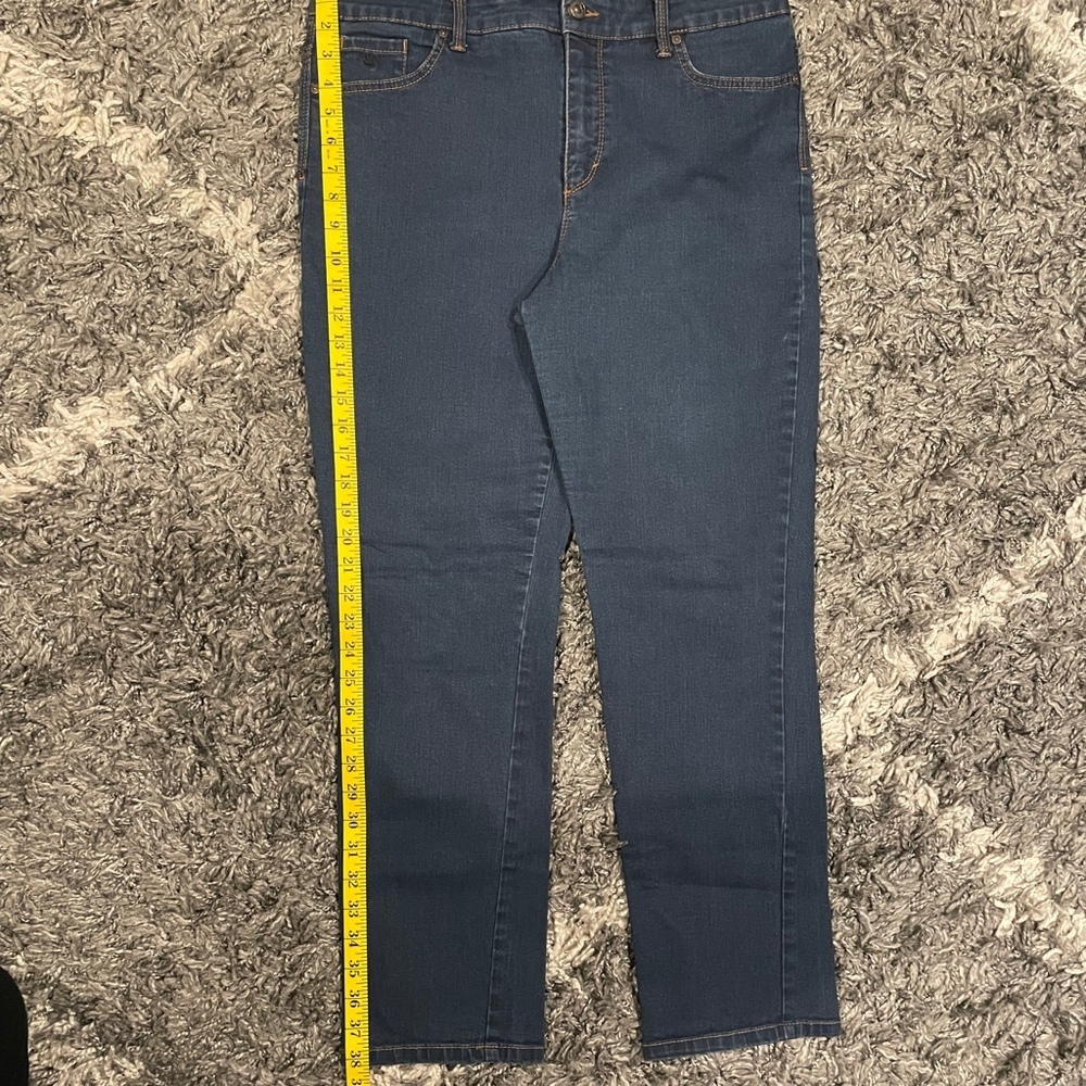 Gloria Vanderbilt Amanda 2.0 SLIM LEG Women's Jeans Denim Blue Size 14 - Picture 7 of 9